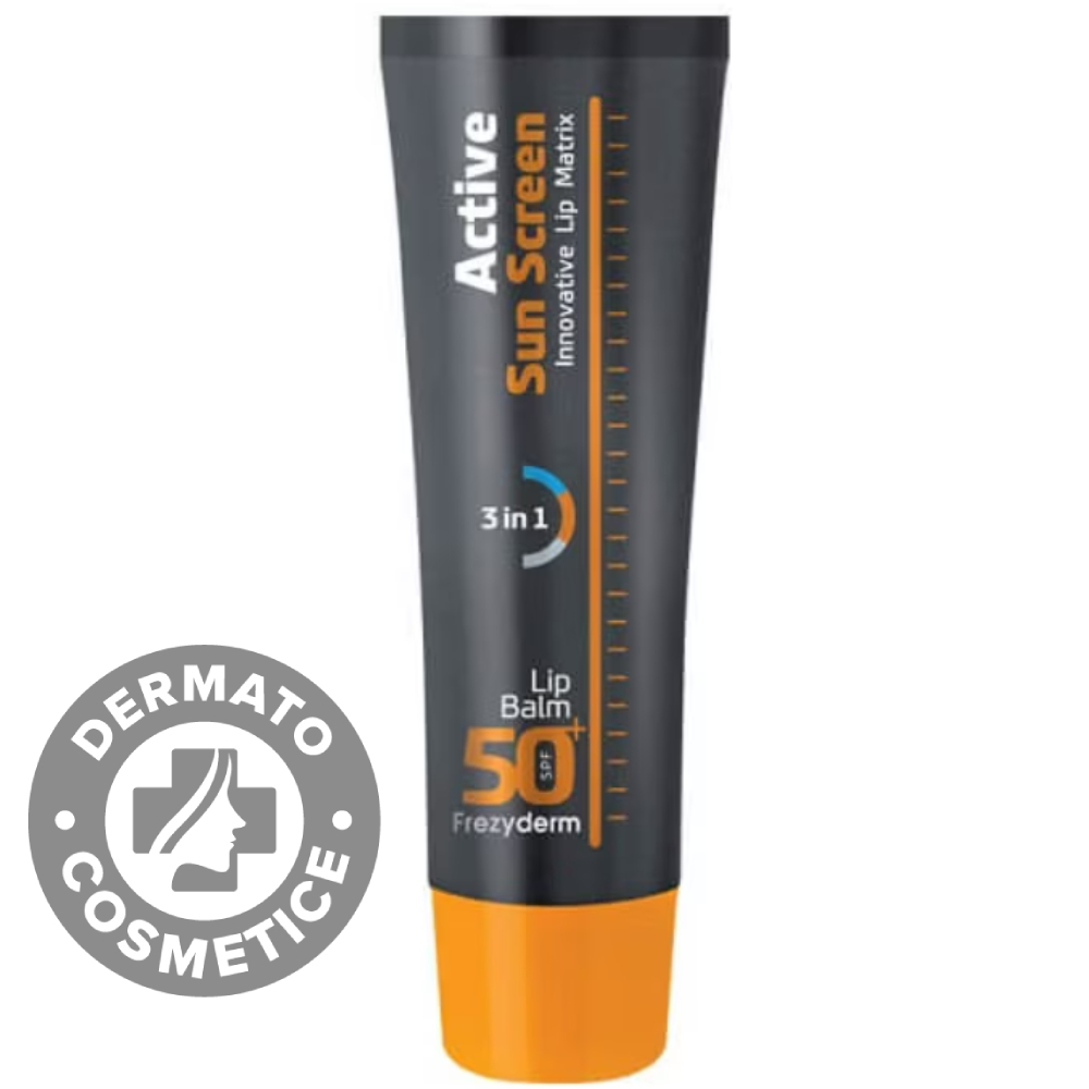 Balsam de buze Active Sun Screen SPF 50+, 15ml, Frezyderm