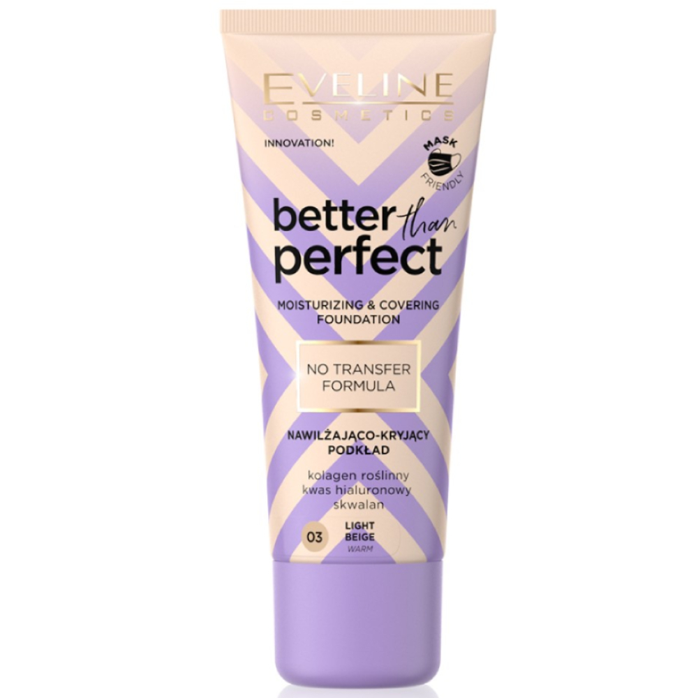 Fond de ten Better Than Perfect No. 03 Light Beige, 30ml, Eveline Cosmetics