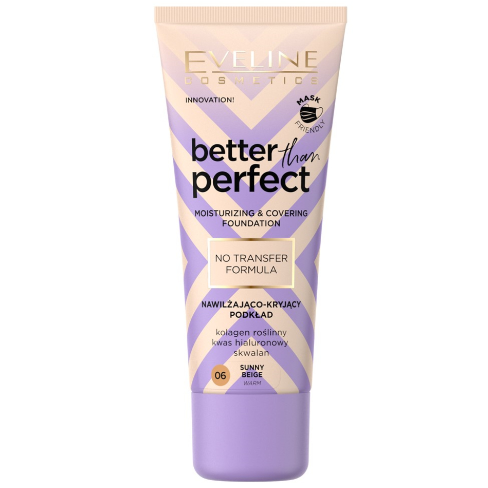 Fond de ten Better Than Perfect No. 06 Sunny Beige, 30ml, Eveline Cosmetics