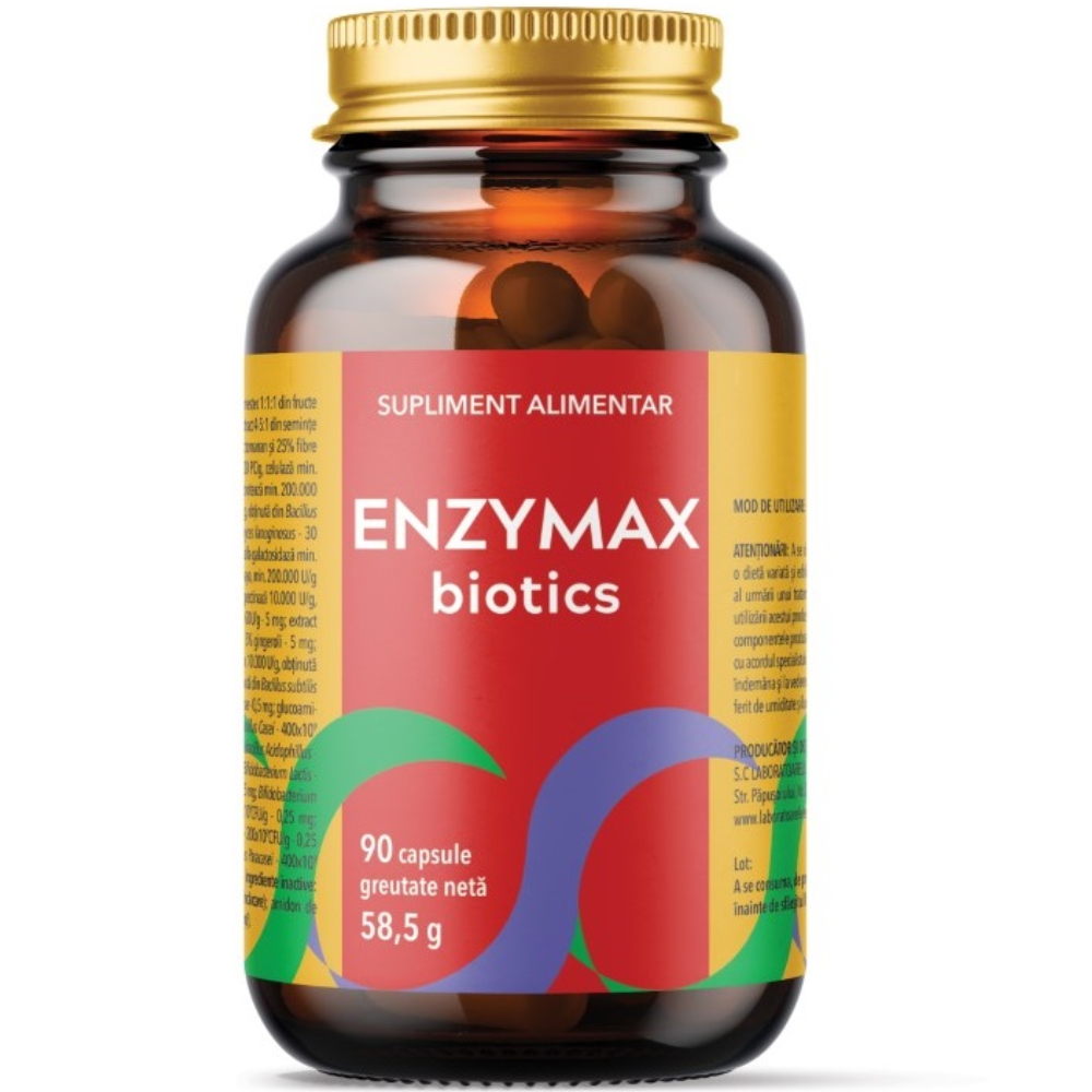 Enzymax Biotics, 90 capsule, Laboratoarele Remedia