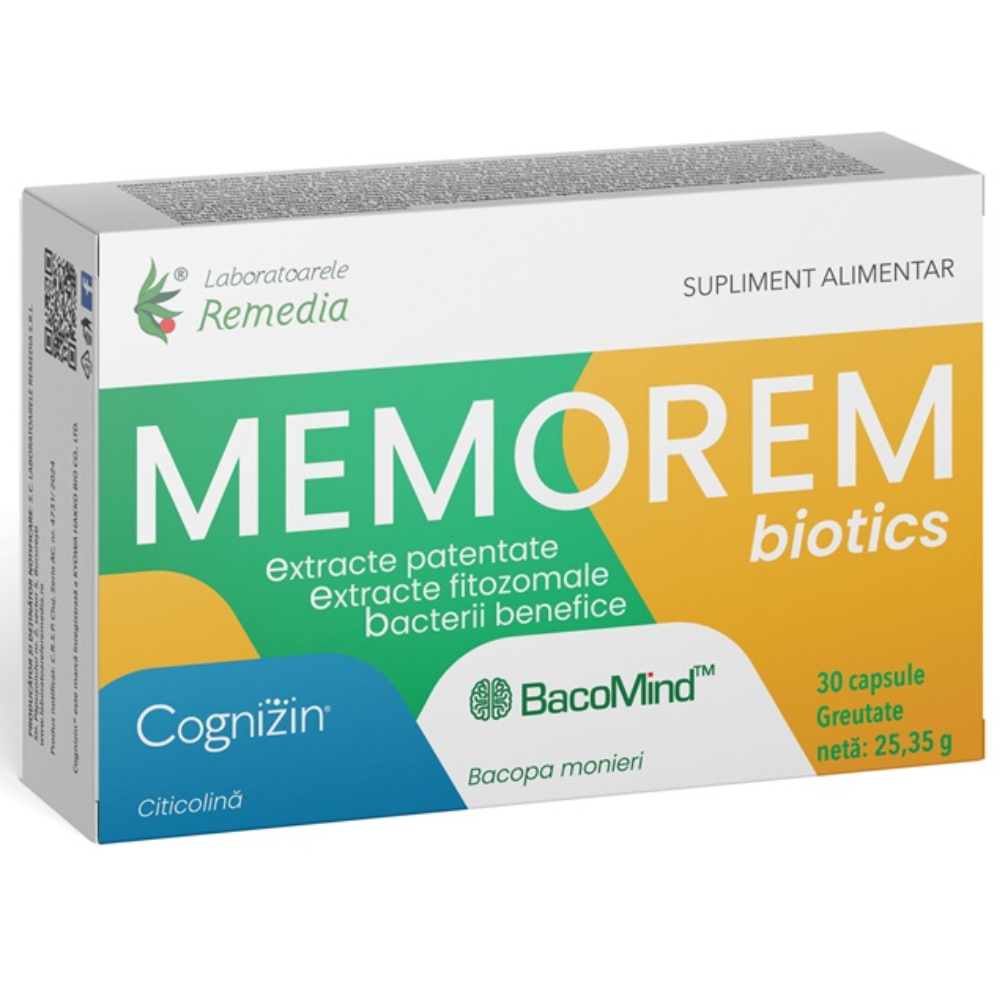 Memorem Biotics, 30 capsule, Laboratoarele Remedia