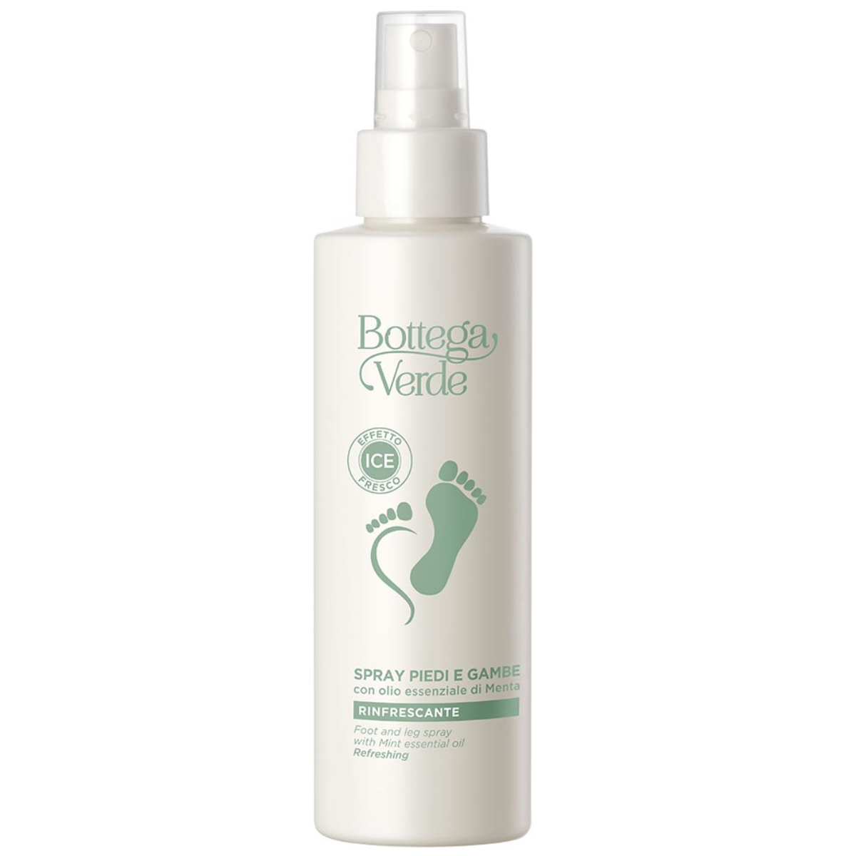 Spray revigorant pentru picioare cu ulei esential de menta Speciale Piedi, 100ml, Bottega Verde