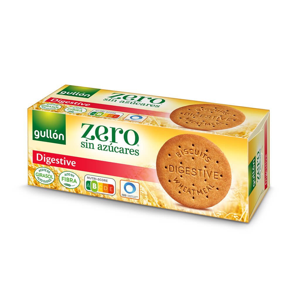 Biscuiti digestivi fara zahar, 400g, Gullon