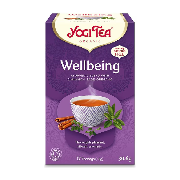 Ceai Wellbeing mereu tanar, 17 plicuri, Yogi Tea