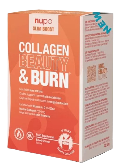 Slim Boost Collagen Beauty & Burn, 15 plicuri, Nupo