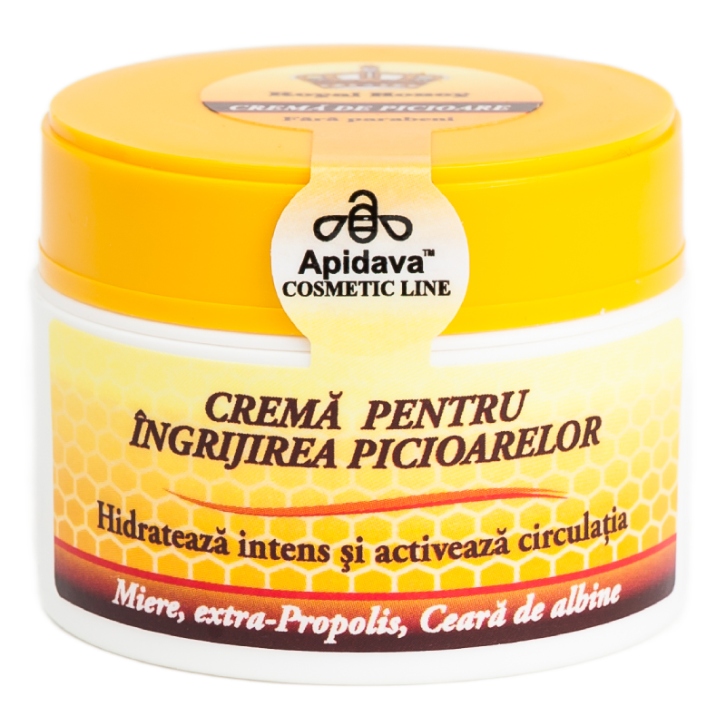 Crema pentru ingrijirea picioarelor, 50 ml, Apidava