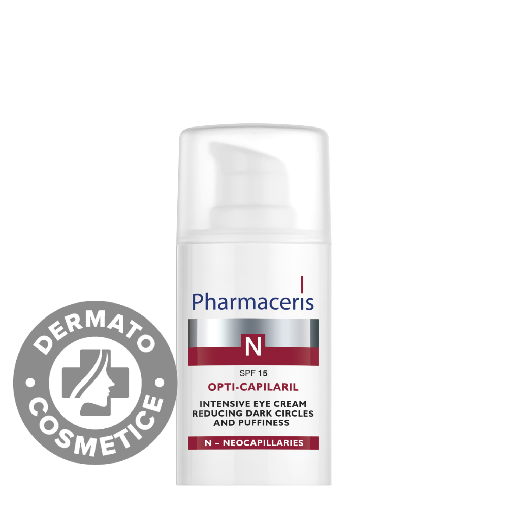 Crema intensiva pentru ochi cu SPF15 Opti-Capilair N, 15ml, Pharmaceris