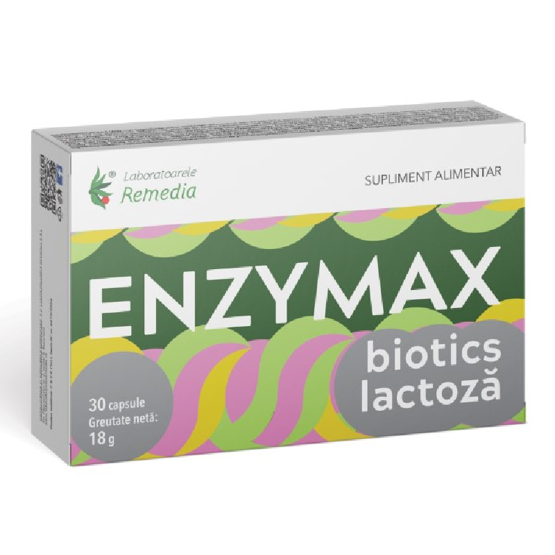 Enzymax Biotics Lactoza, 30 capsule, Remedia