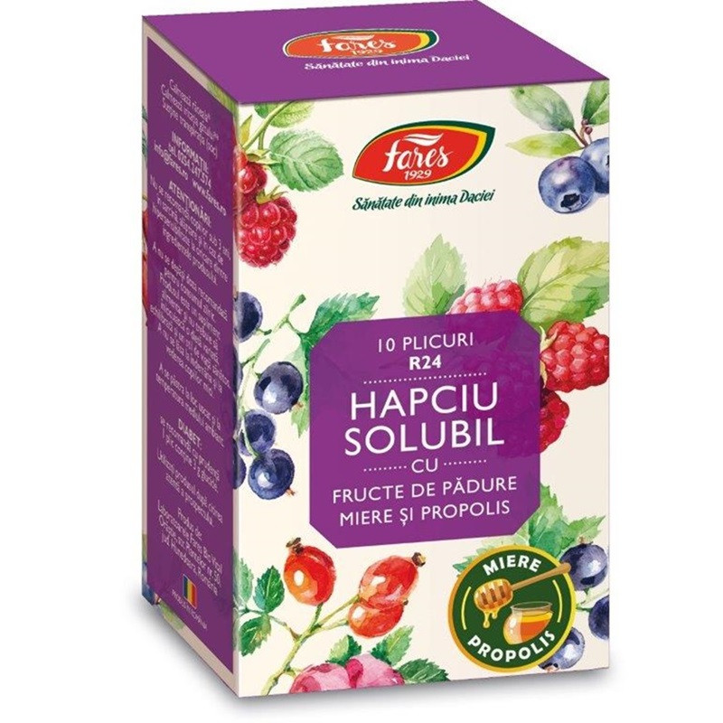 Fares Hapciu Solubil cu Fructe de Padure R24 10 plicuri