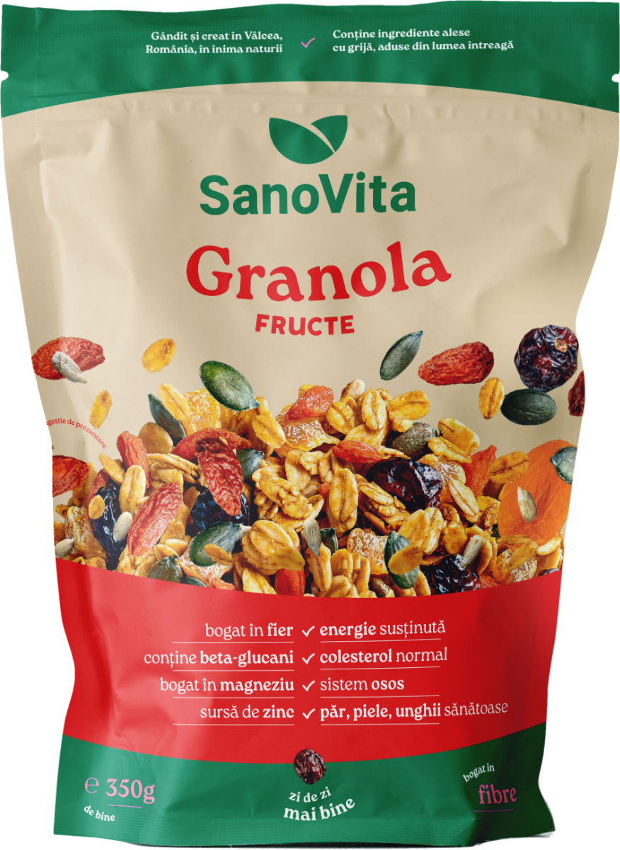 Granola cu fructe, 350g, SanoVita