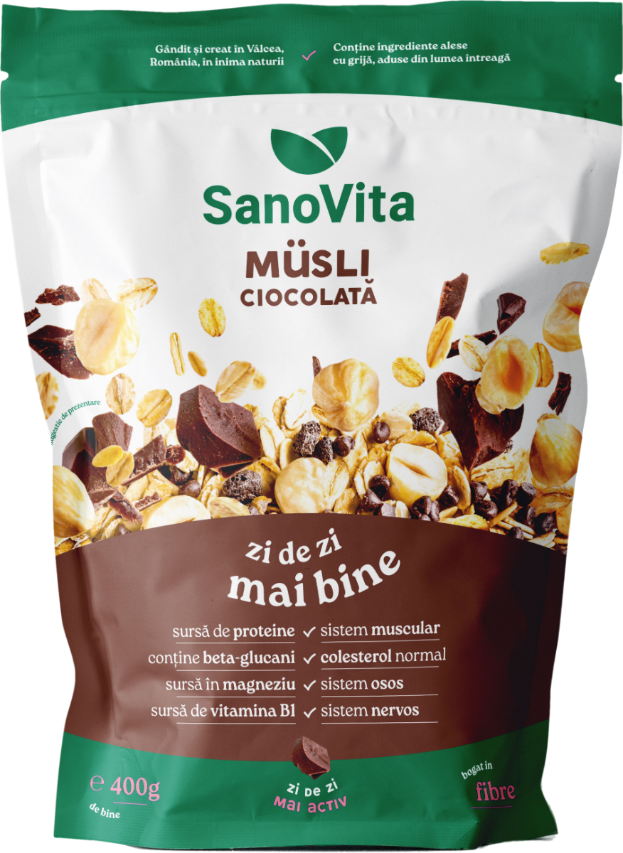 Musli cu ciocolata, 400g, SanoVita