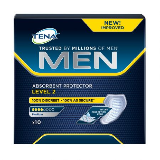 Protectie absorbanta barbati, TENA Men Level 2, Medium, 10 bucati