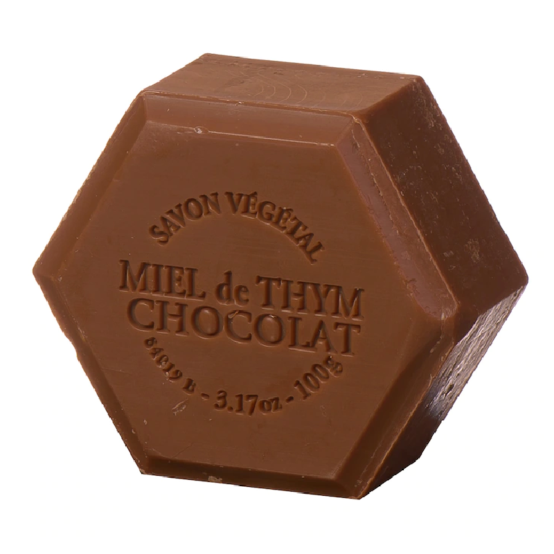 Sapun hexagonal ciocolata, unt de cacao, 100g, Apidava