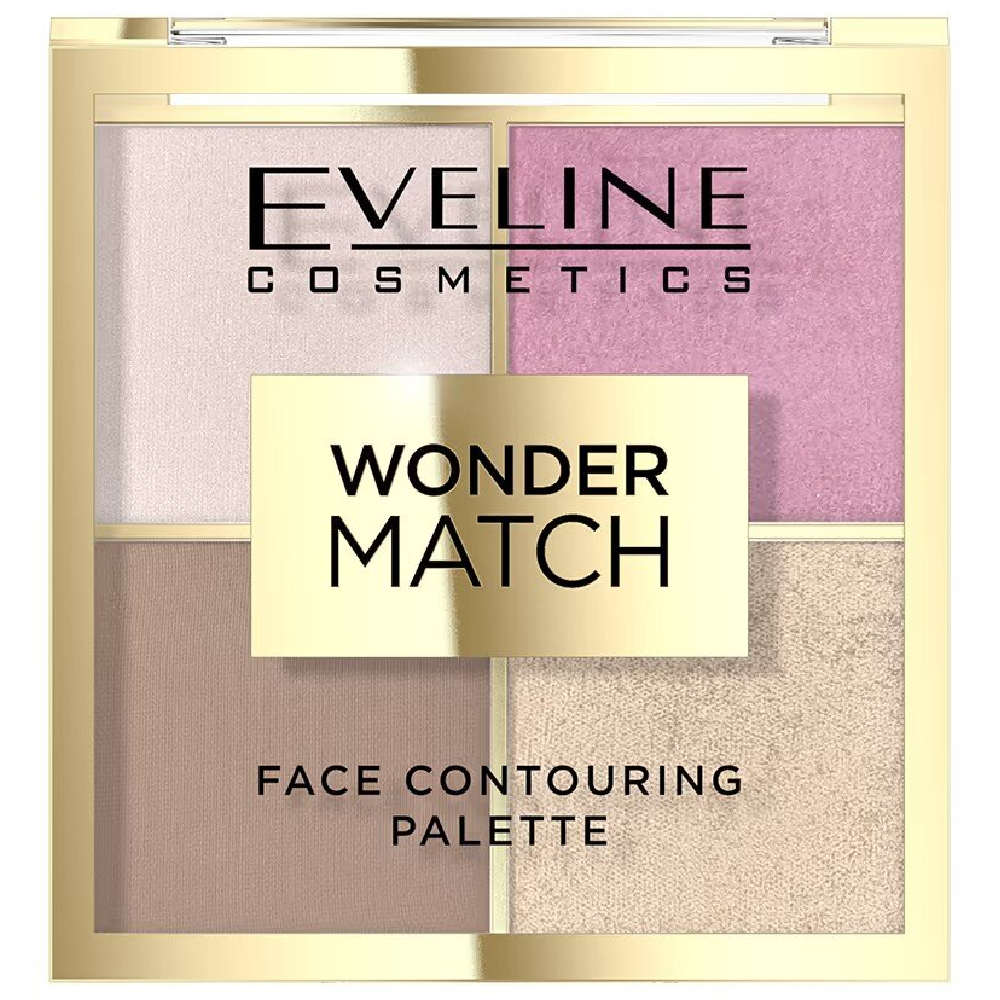 Paleta pentru conturarea fetei wonder match NO 1, 10.8g, Eveline Cosmetics