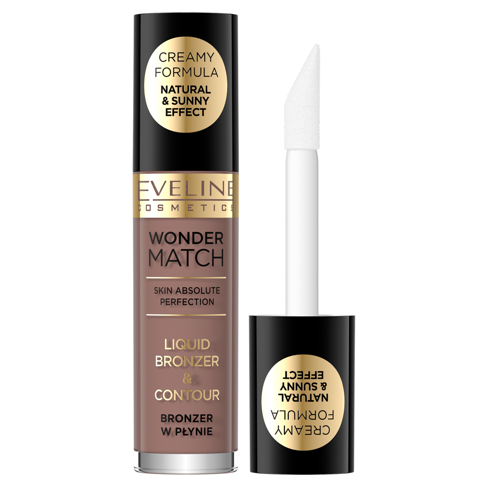 Bronzer lichid pentru ten Wonder Match 01, 5ml, Eveline Cosmetics