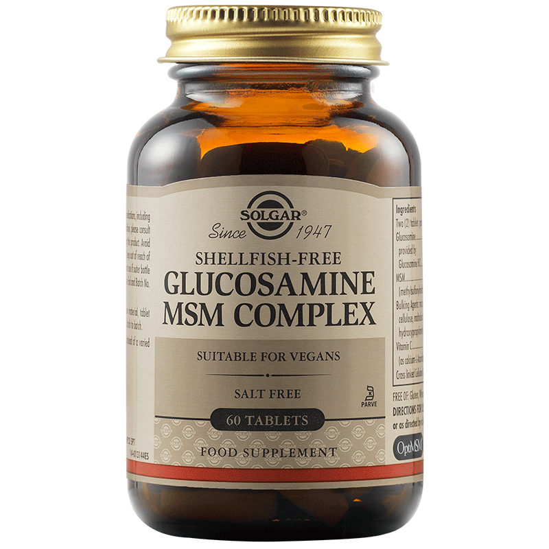 Glucozamina acid hialuronic condroitina si MSM, 60 tablete, Solgar