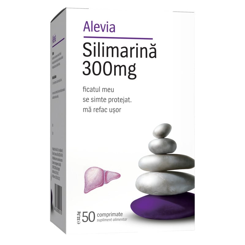 SILIMARINA 300 mg, 50 comprimate, Alevia