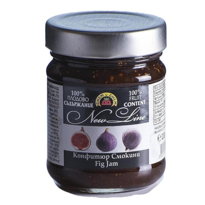 Gem de smochine fara zahar, 230g, Jam&Jam