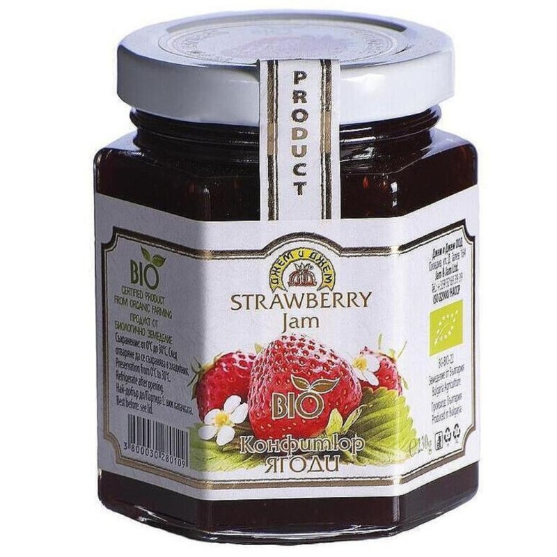 Gem Bio de capsuni, 230g, Jam&Jam