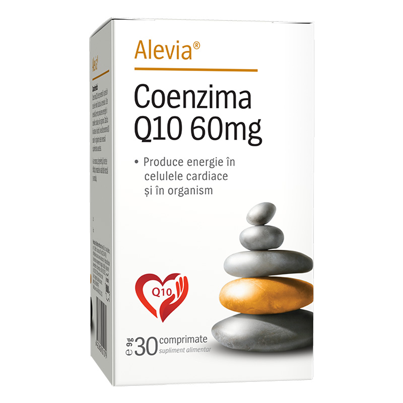 Coenzima Q10 60mg, 30 comprimate, Alevia