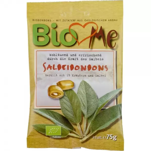 Bomboane ecologice cu salvie, 75g, Bio Loves Me