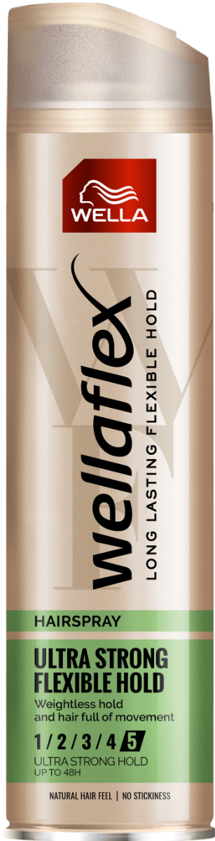 Fixativ cu grad de fixare 5 Ultra Strong Flexible Hold Wellaflex, 250ml, Wella