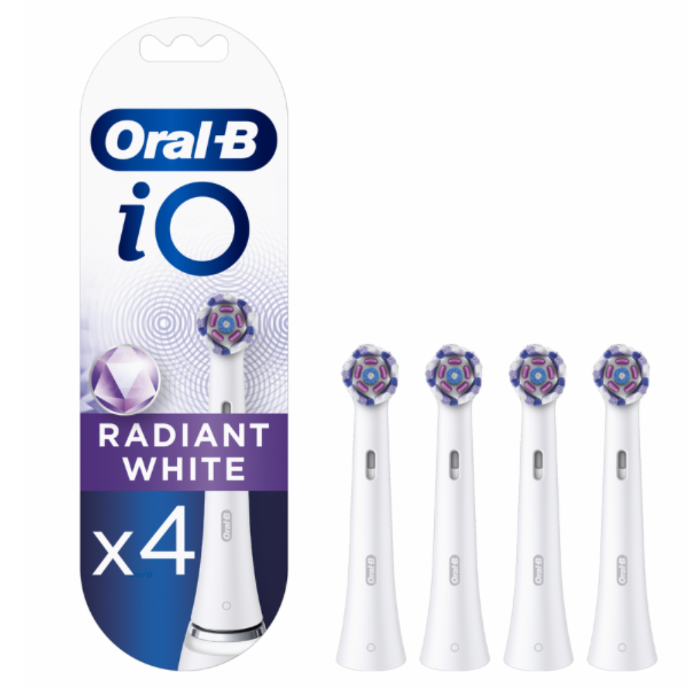 Rezerve Periuta de dinti electrica Io Radiant White Alb, 4 bucati, Oral-B