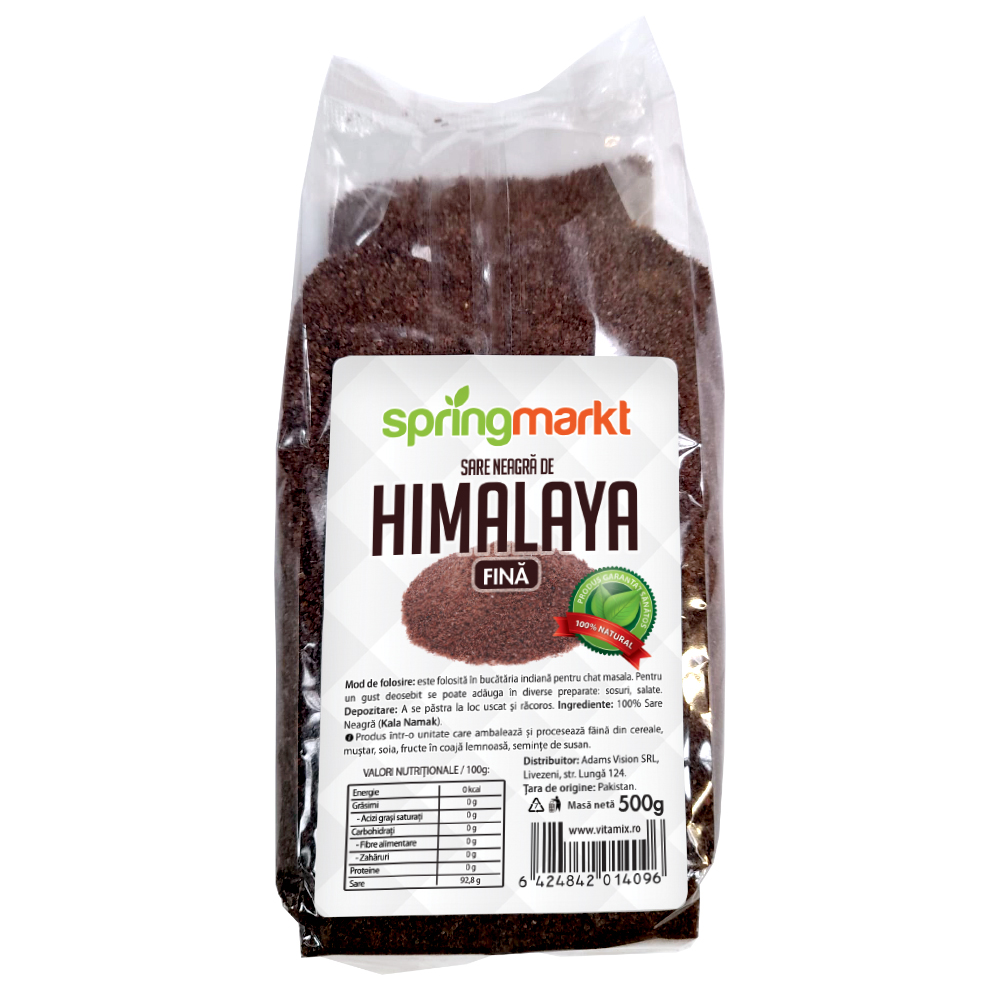 Sare neagra de Himalaya fina, 500g, Springmarkt