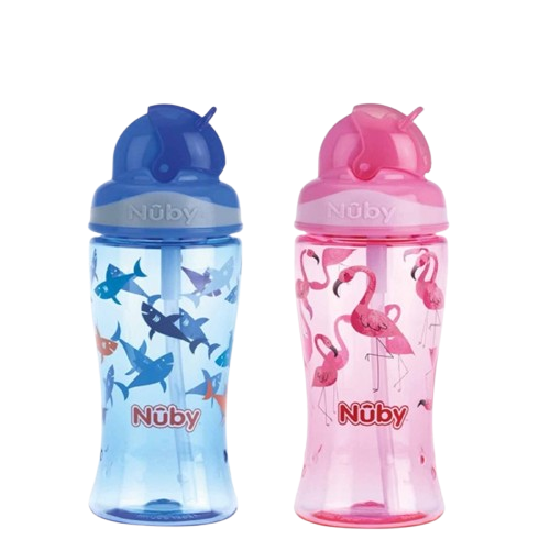 Pahar Flip It cu pai +4 ani, 360ml, Nuby