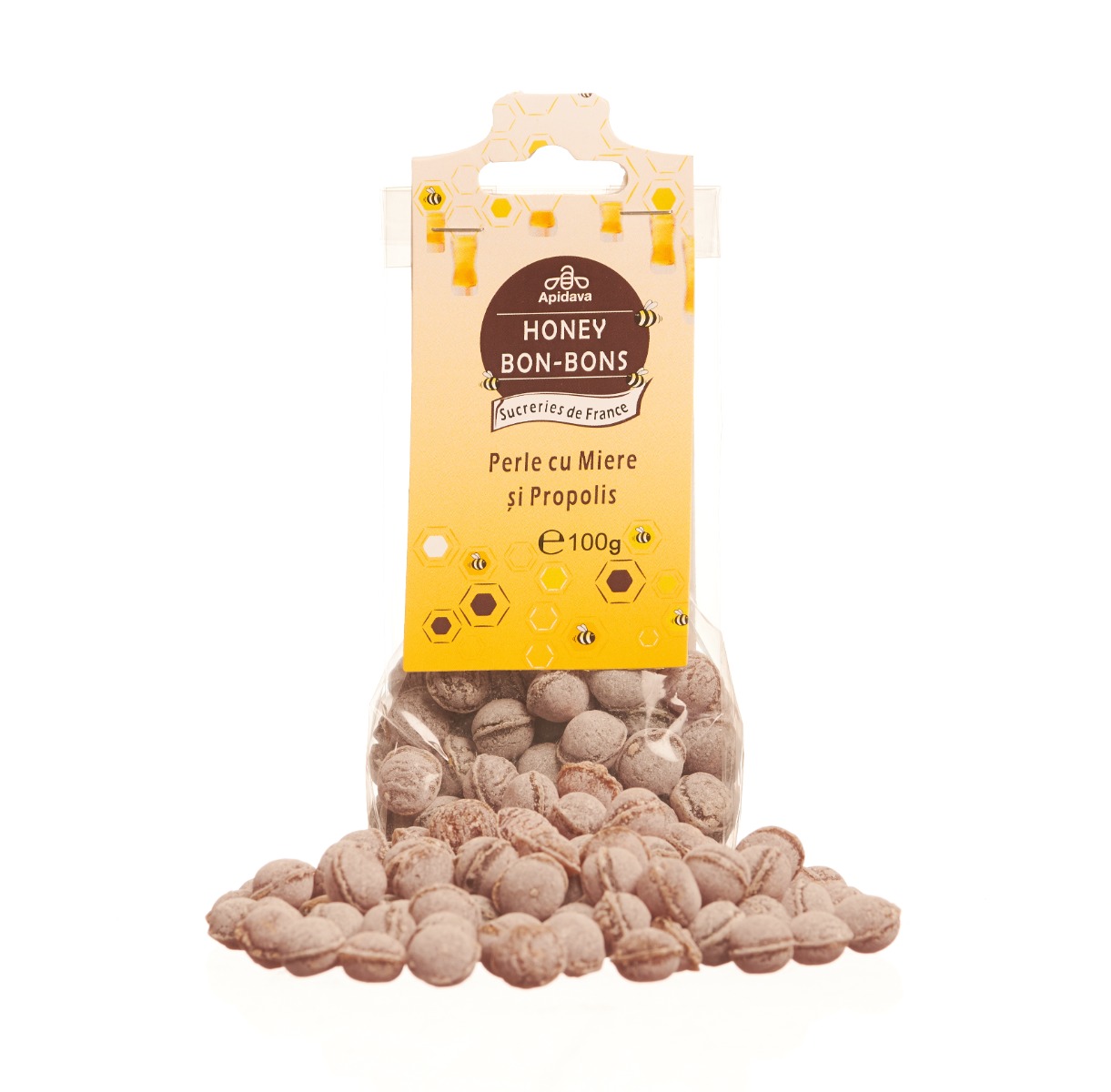 Perle cu miere si propolis, 100g, Apidava