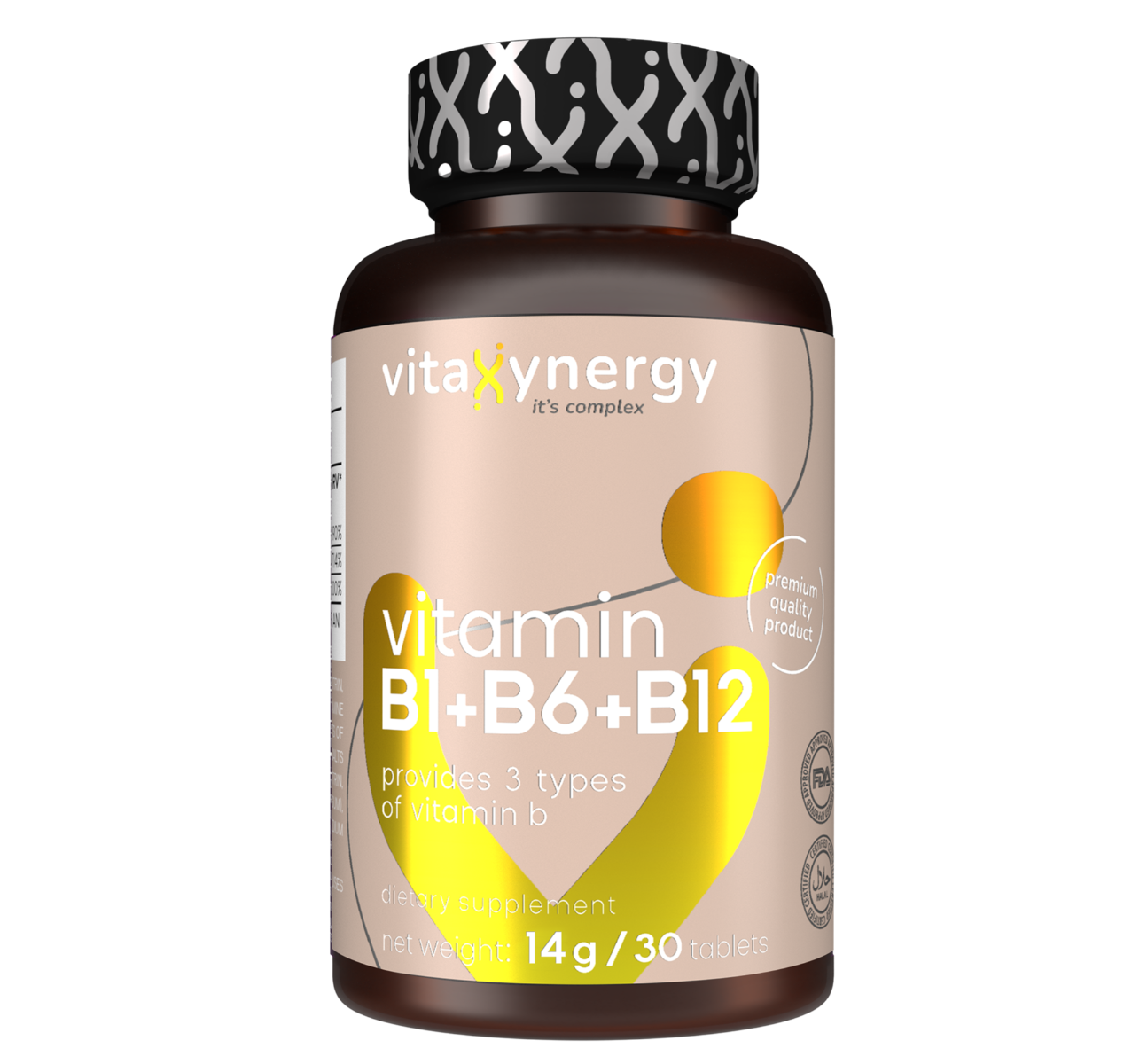 Vitamina B1+B6+B12, 30 tablete, Vitaxynergy