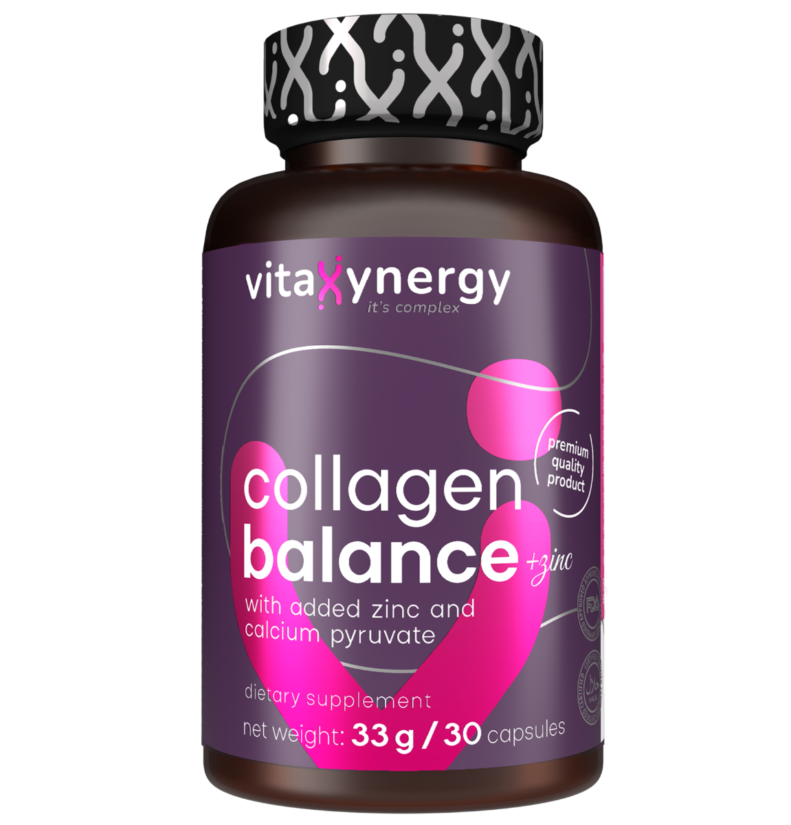 Collagen Balance + Zinc, 30 capsule, Vitaxynergy