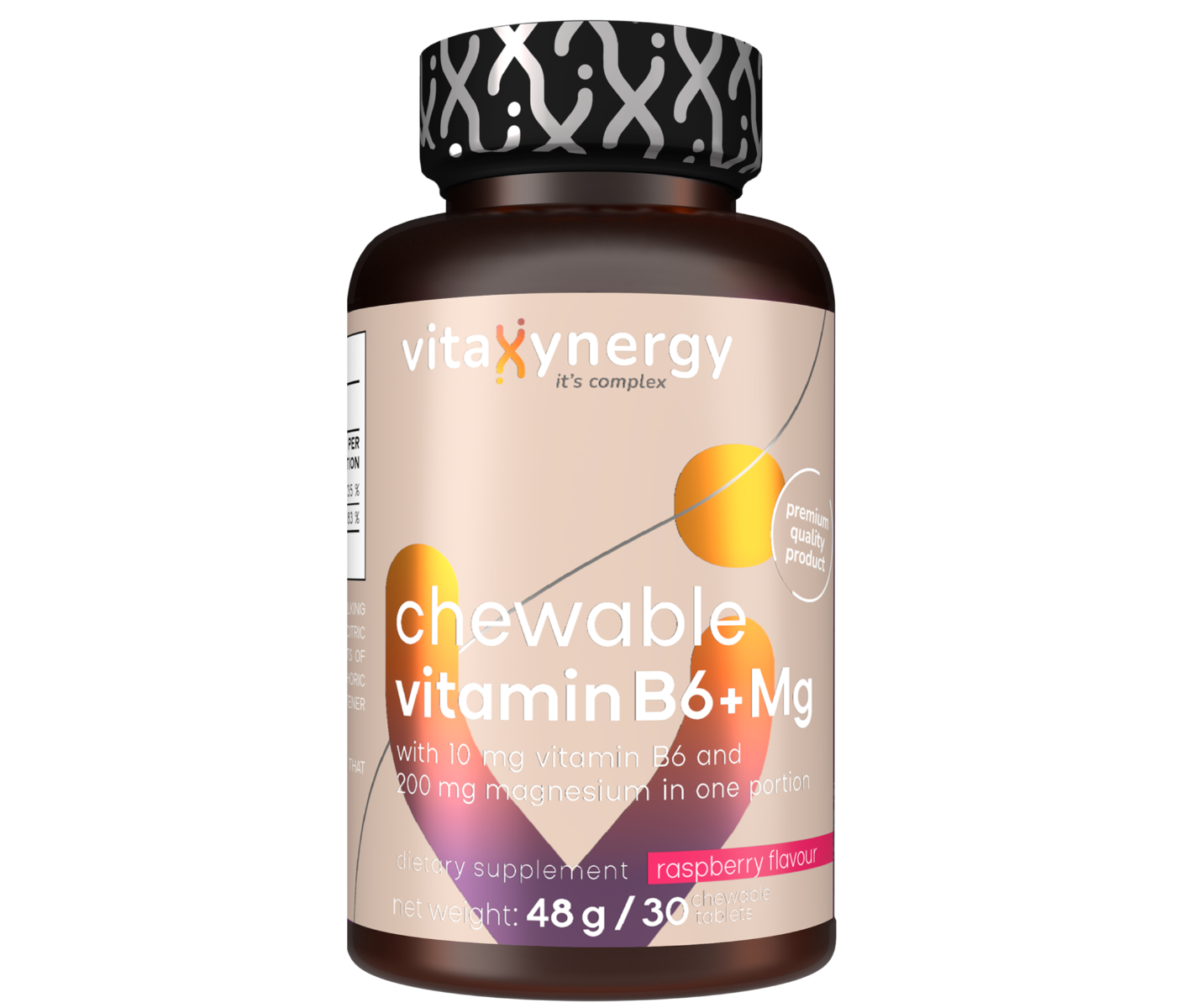 Vitamina B6 + Mg, 30 tablete masticabile, Vitaxynergy