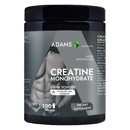 Creatina monohidrata fara aroma, 450g, Adams Vision