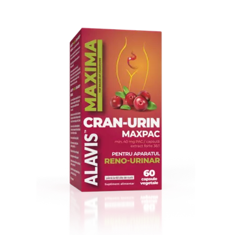 Cran-Urin Maxpac, 60 capsule vegetale, Alavis Maxima