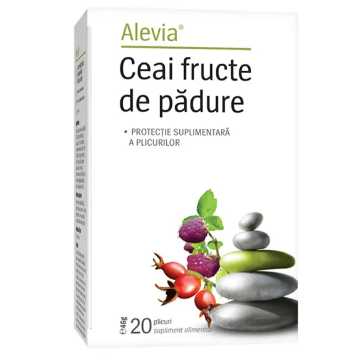 Ceai cu fructe de padure, 20 plicuri, Alevia