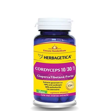 Cordyceps 10/30/1, 60 capsule, Herbagetica