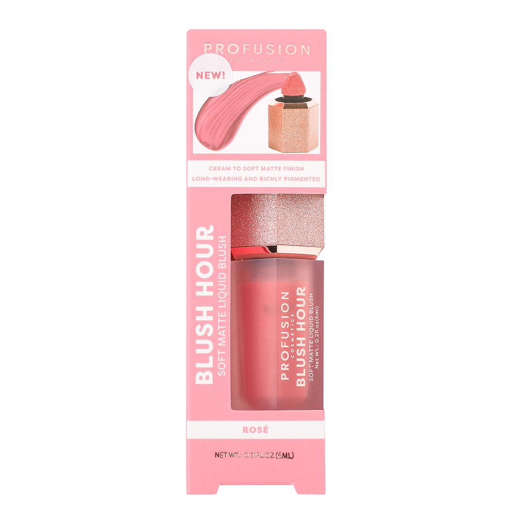 Blush lichid mat delicat Blush Hour Rose, 6ml, Profusion Cosmetics