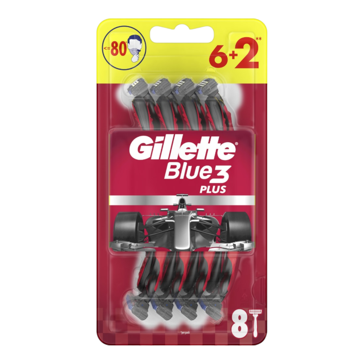 Set aparat de ras Blue 3, 8 bucati, Gillette