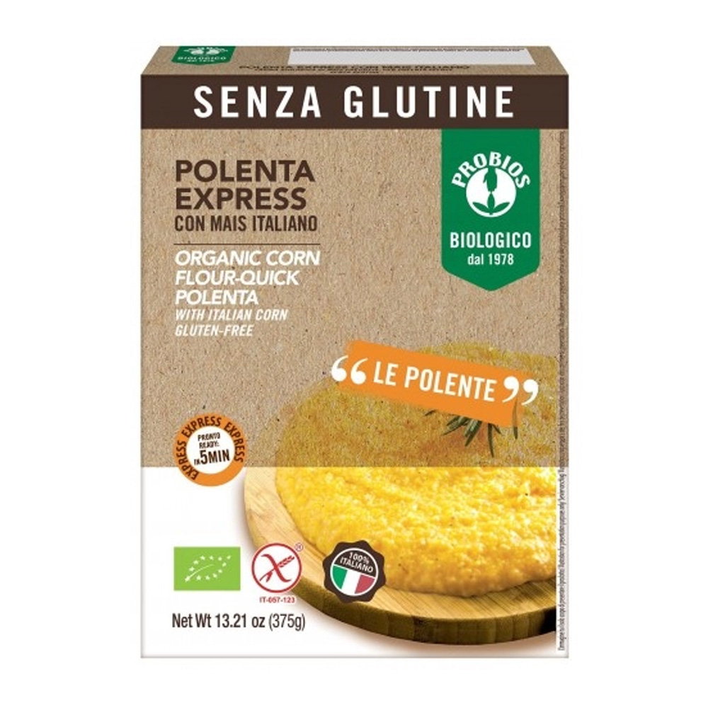 Malai Eco prefiert fara gluten Polenta Expres, 375g, Probios