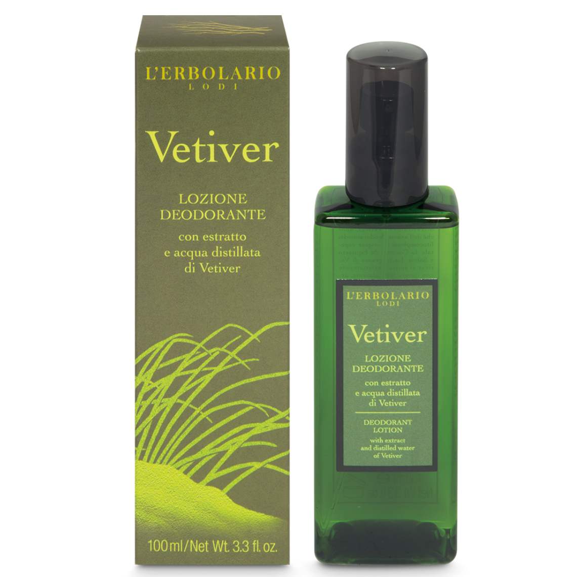 Deodorant lotiune Vetiver, 125ml, L'Erbolario