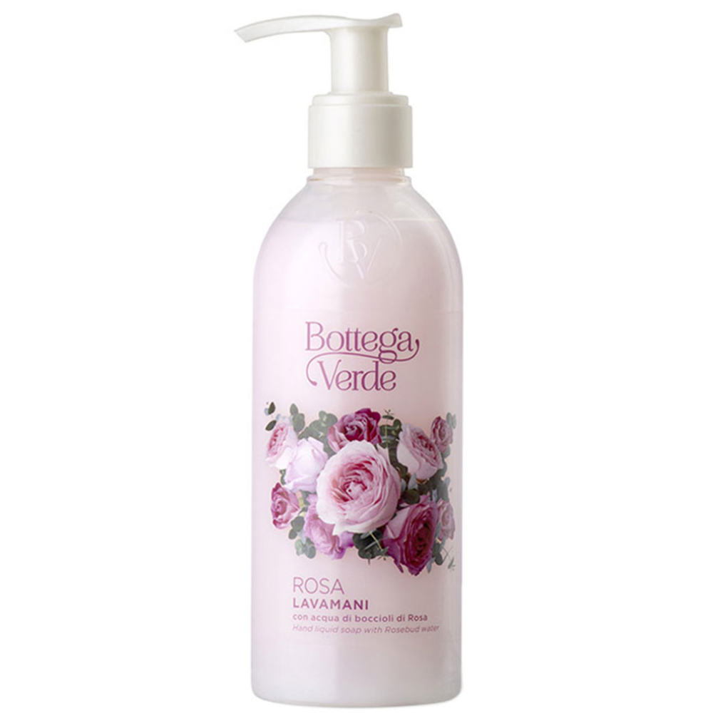 Sapun delicat cu apa din muguri de trandafiri Rosa, 250ml, Bottega Verde