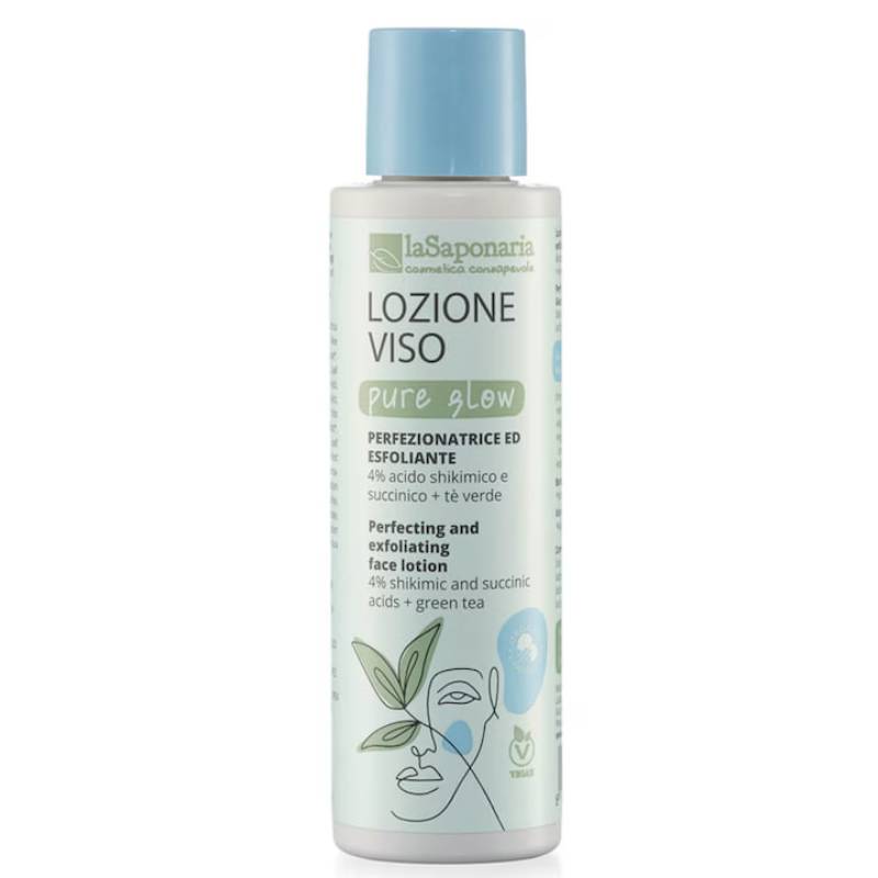 Lotiune exfolianta si iluminatoare pentru fata, 150ml, La Saponaria