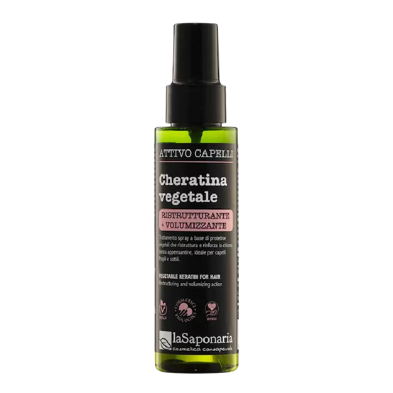 Spray restructurant pentru par cu cheratina vegetala, 100ml, La Saponaria