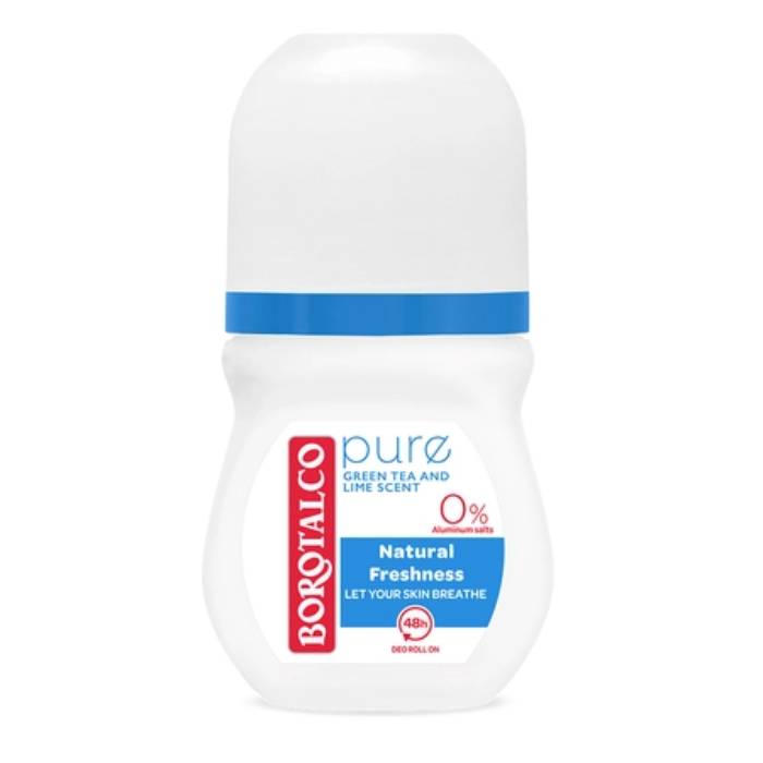 Deodorant roll-on Natural Pure, 50ml, Borotalco