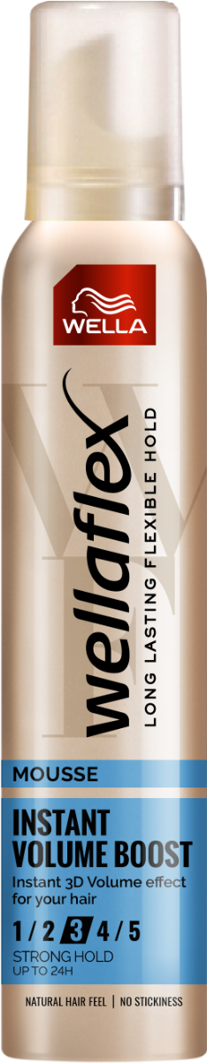 Spuma pentru par cu grad de fixare 3 Instant Volume Boost Wellaflex, 200ml, Wella