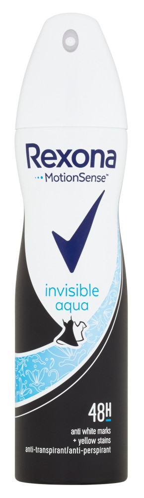 Deodorant spray Invisible Aqua, 150ml, Rexona