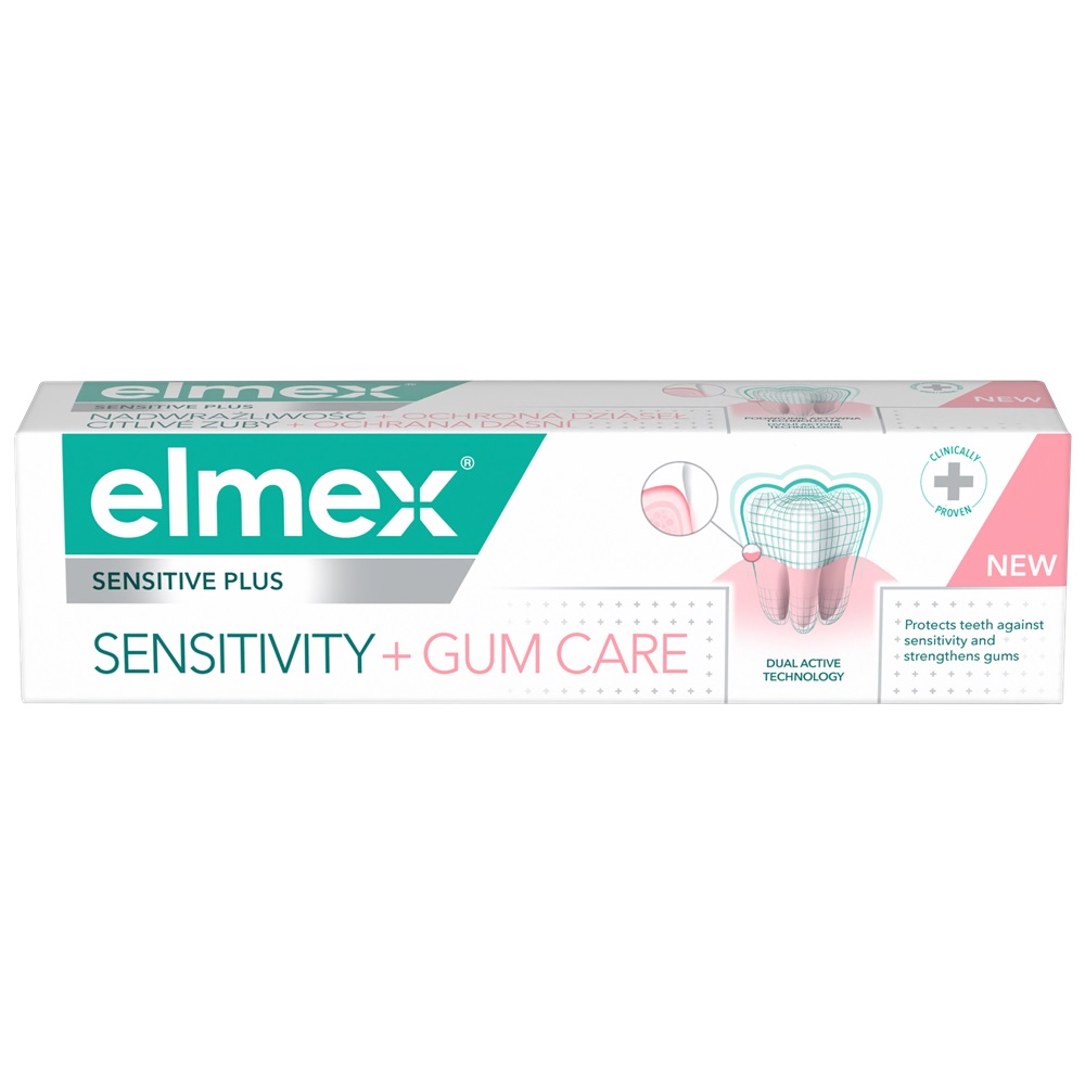 Pasta de dinti Sensitive Plus Sensitivity+Gum, 75ml, Elmex