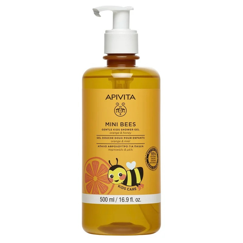 Apivita Gel Spalare pentru Copii cu Portocale si Miere Mini Bees 500 ml