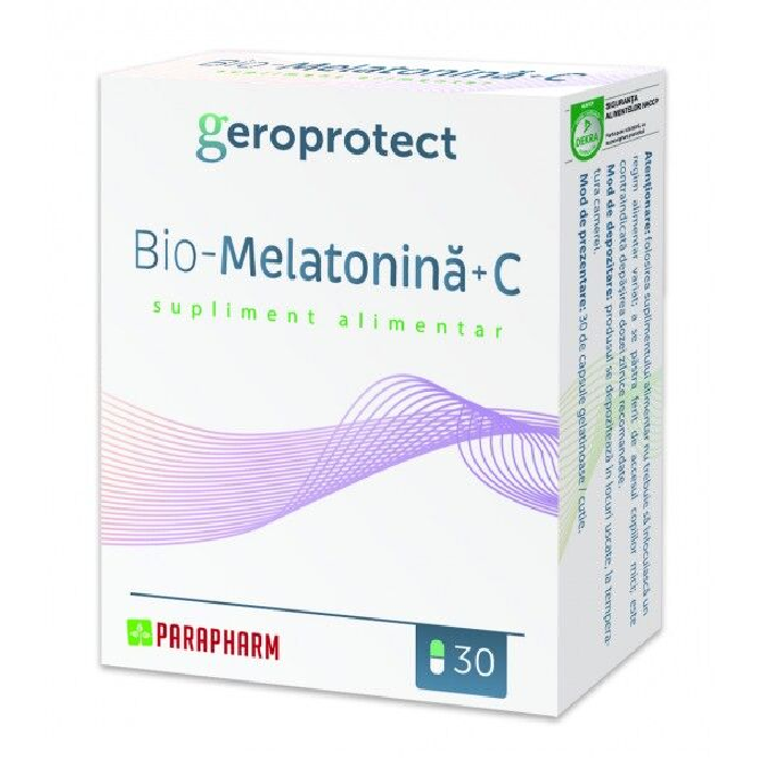 Bio-Melatonina+C, 30 capsule, Parapharm